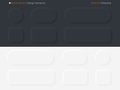 Neomorphic buttons set. Neomorphism design elements for websites, mobile application, social network and other UI. Vector